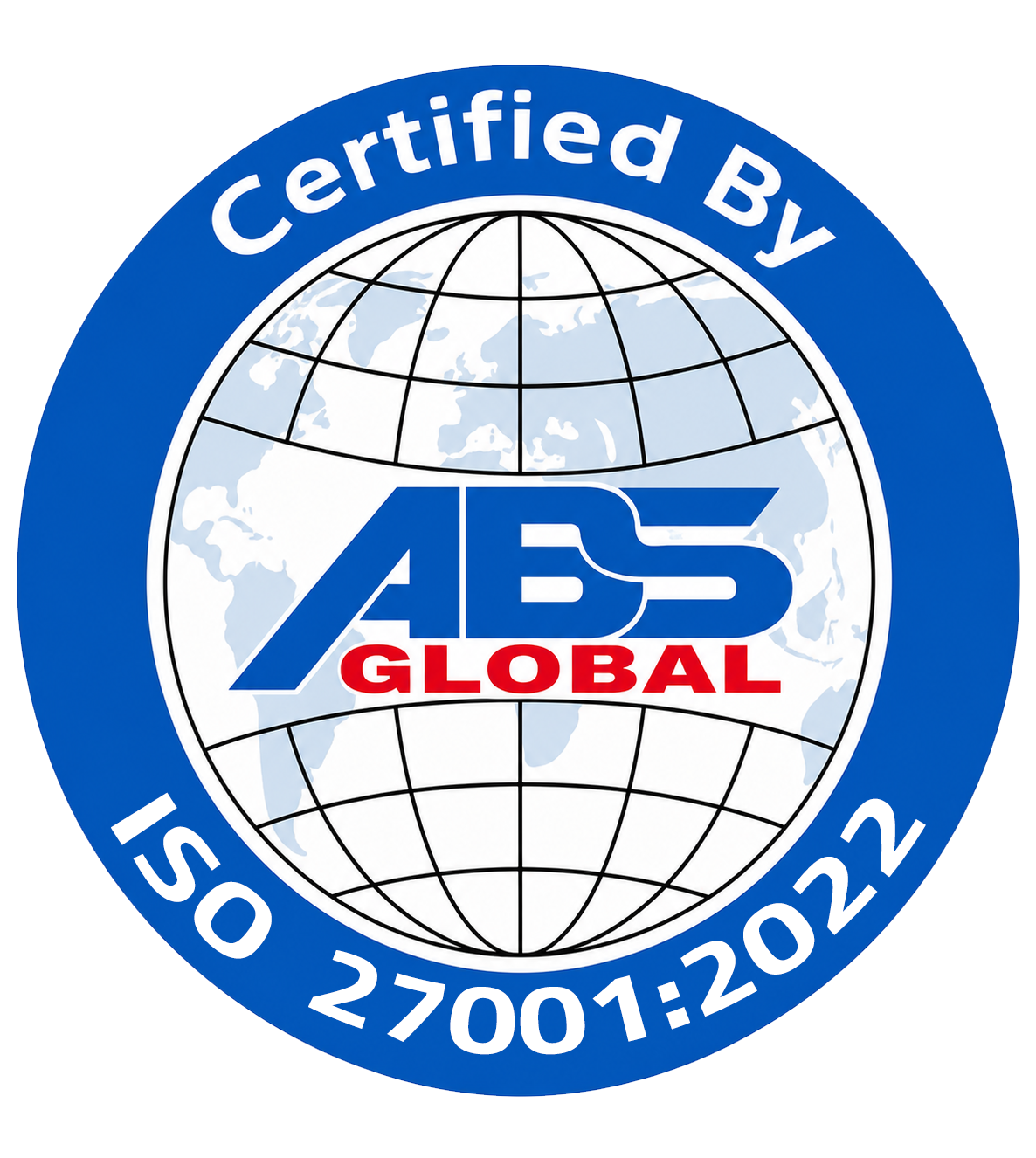 Certified by ABS Global — ISO/IEC 27001:2022